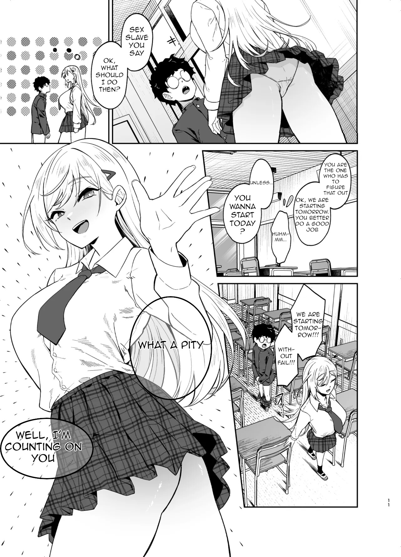 Hentai Manga Comic-A Story of How a Gyaru Became My Sex Slave-Read-8